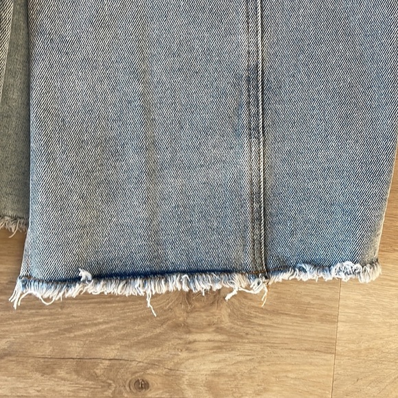 Stitch and Feather Pocket Detail Midi Skirt Medium Denim sz M - Picture 10 of 15